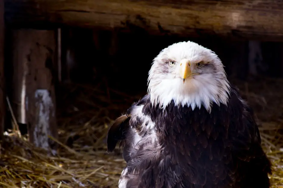 Image of a bald eagle's nest demonstrating its large size and complexity