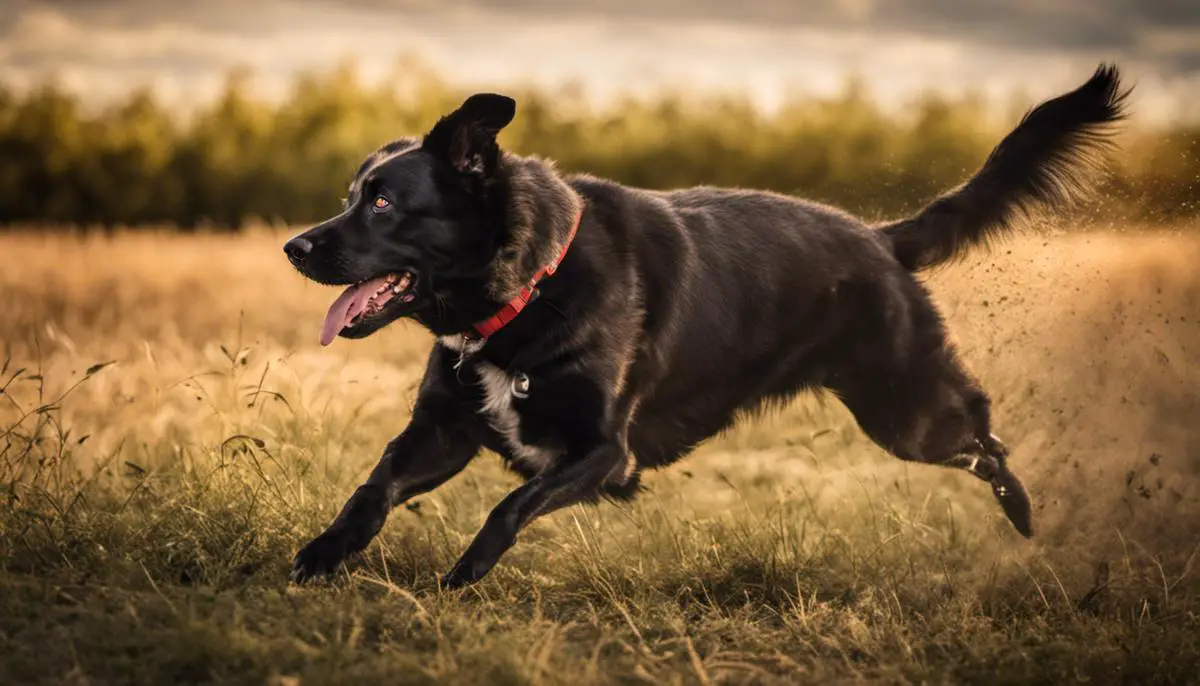 Image depicting a dog responding to its name during a training session