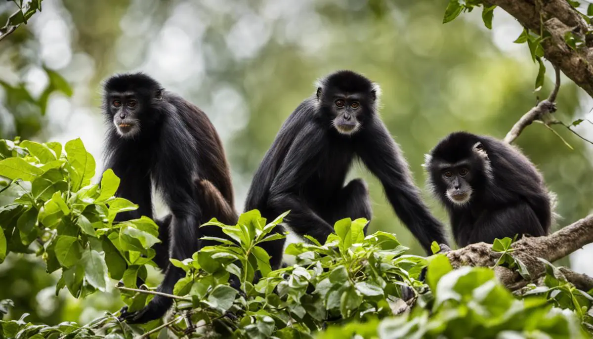 A photo of Mexican Spider Monkeys in their natural habitat, highlighting the need for conservation efforts.